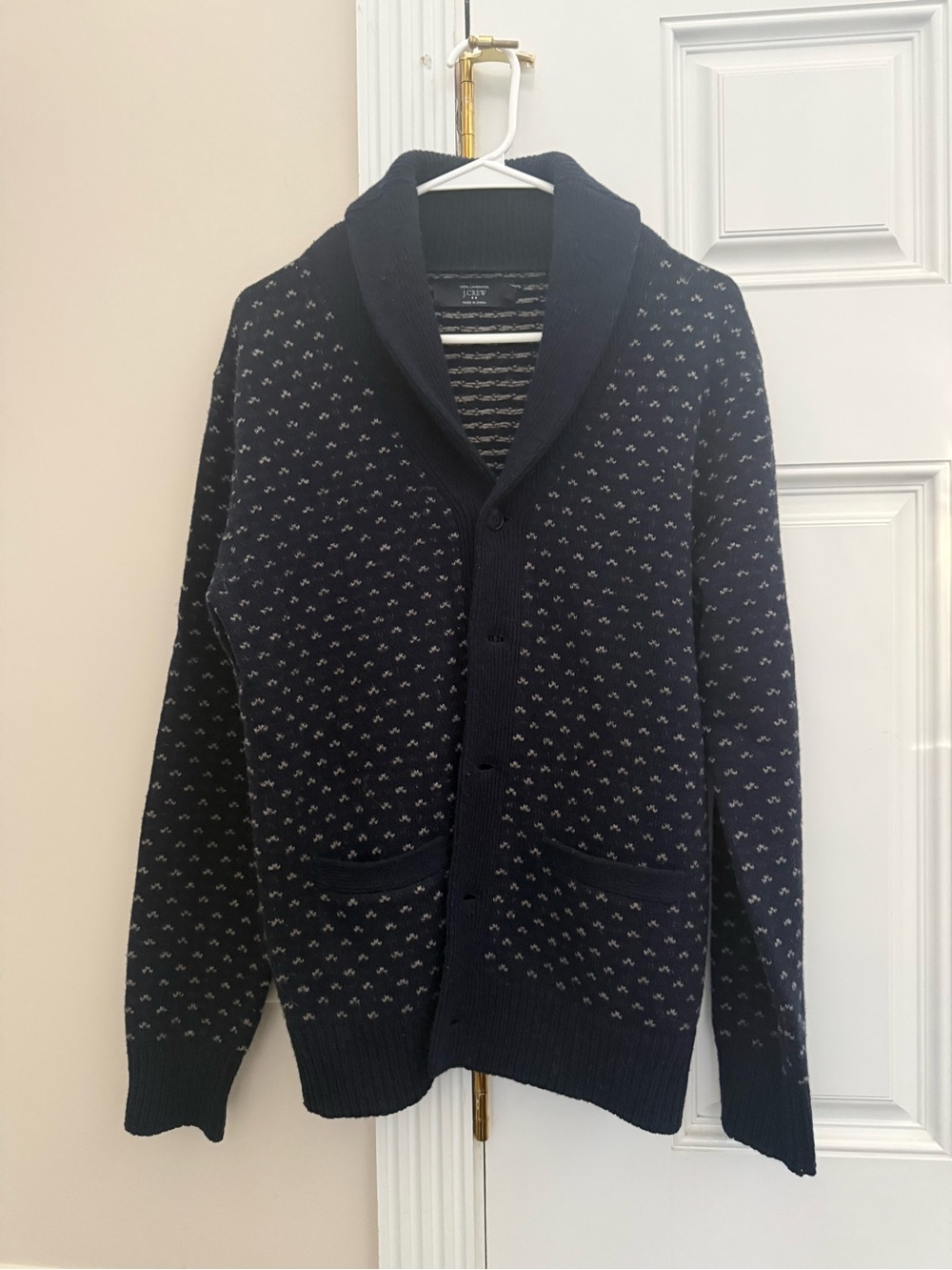 Jcrew 100% lambswool shawl neck cardigan